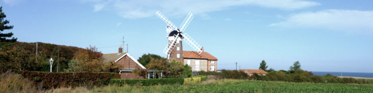 Weybourne windmill and se view